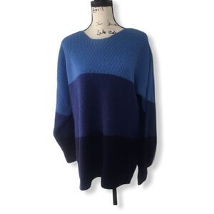 Carolyn Taylor SZ L vintage color-block sweater